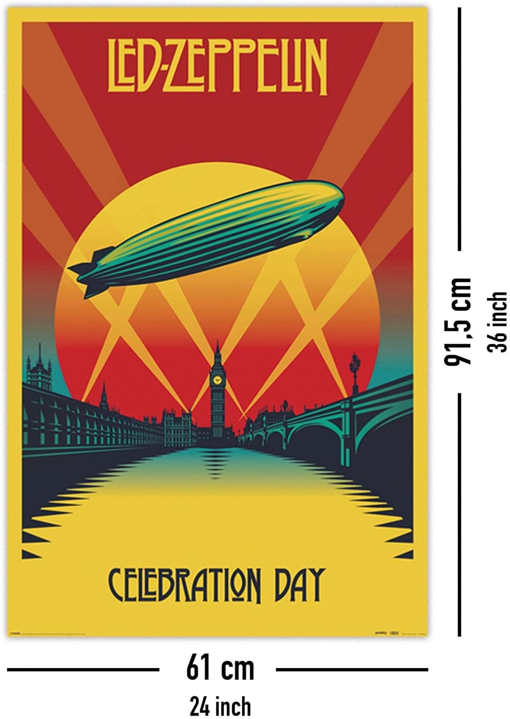 Led Zeppelin Celebration Day Poster 61x91cm – Bild 5