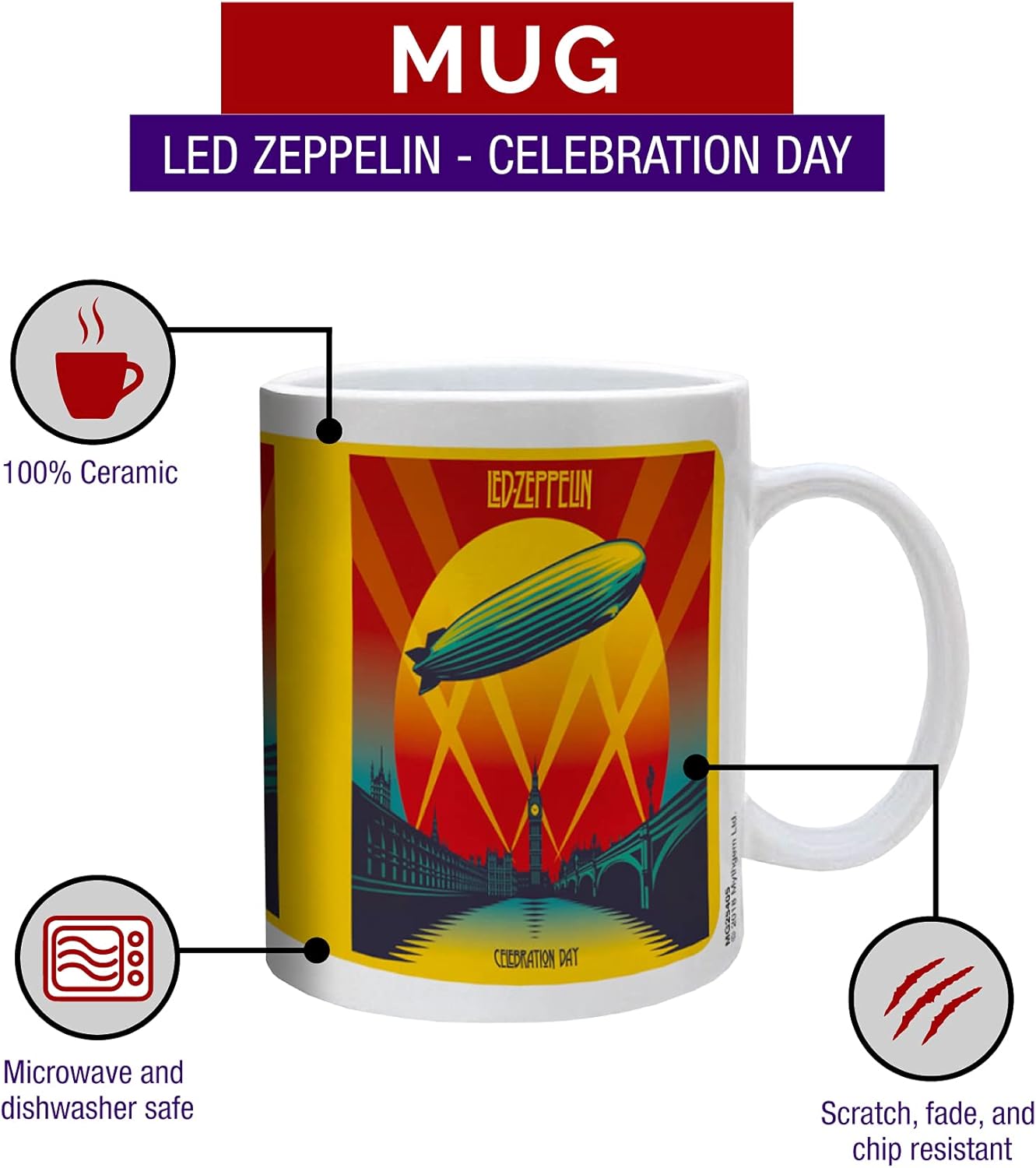 Led zeppelin tasse für musikliebhaber 340ml – Bild 5