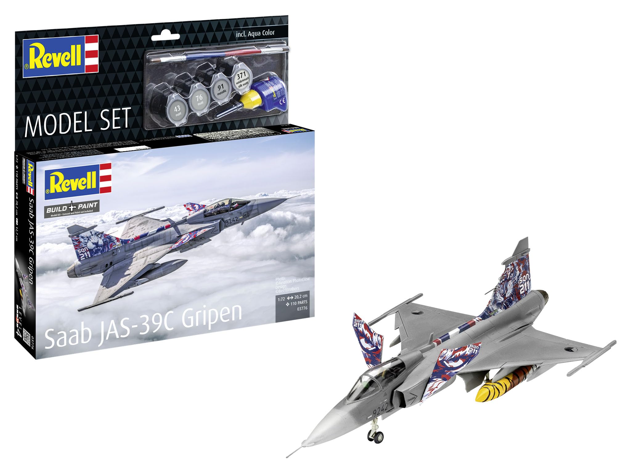 Revell modellbausatz saab jas-39c gripen