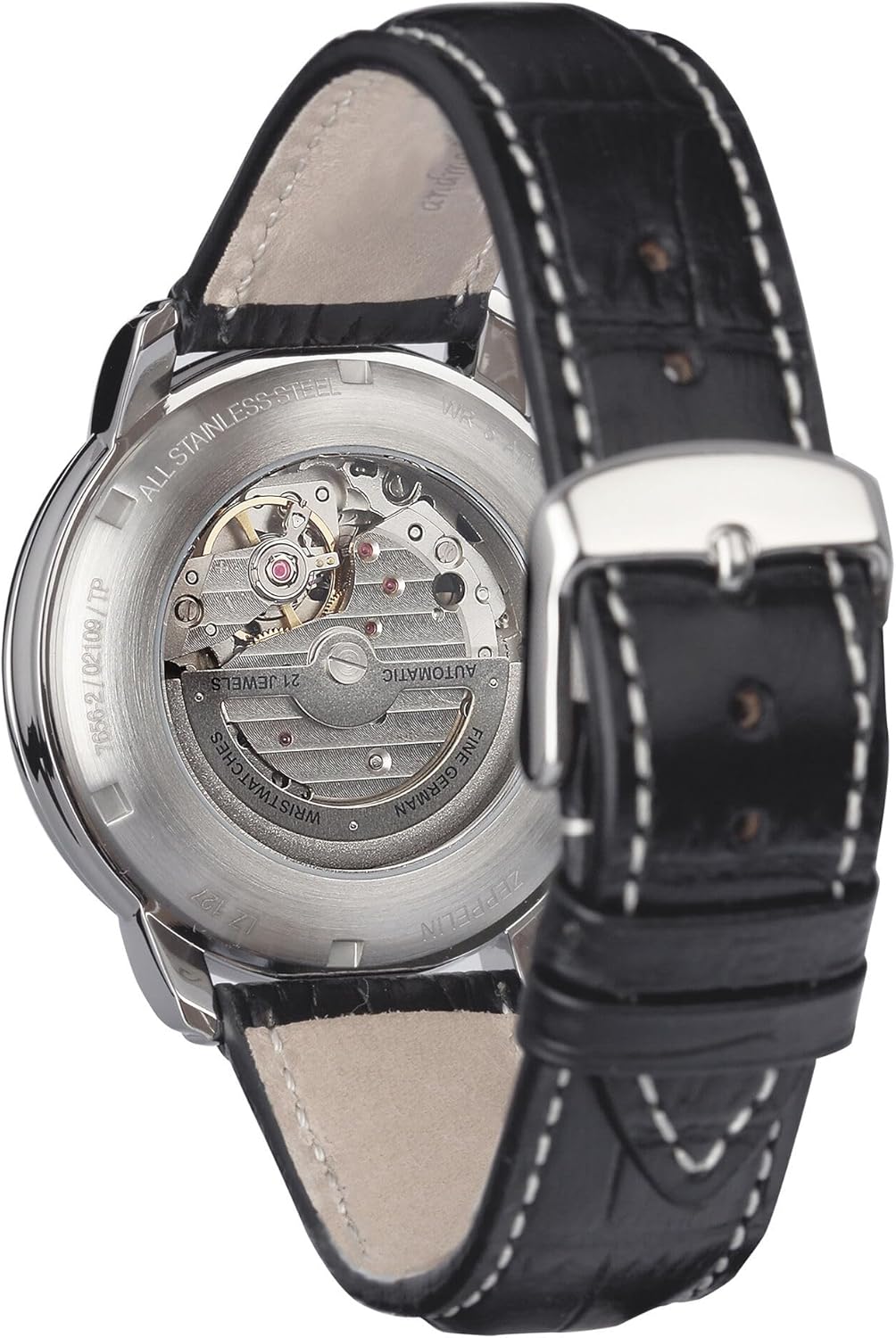 Elegante Zeppelin Automatik Herrenuhr Leder – Bild 2