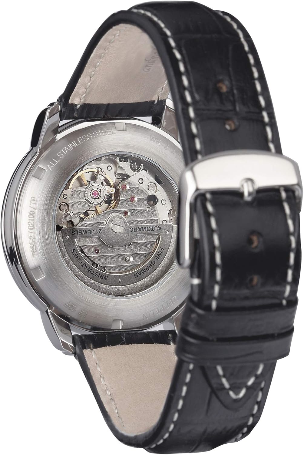 Elegante Zeppelin Automatik Herrenuhr Leder – Bild 4