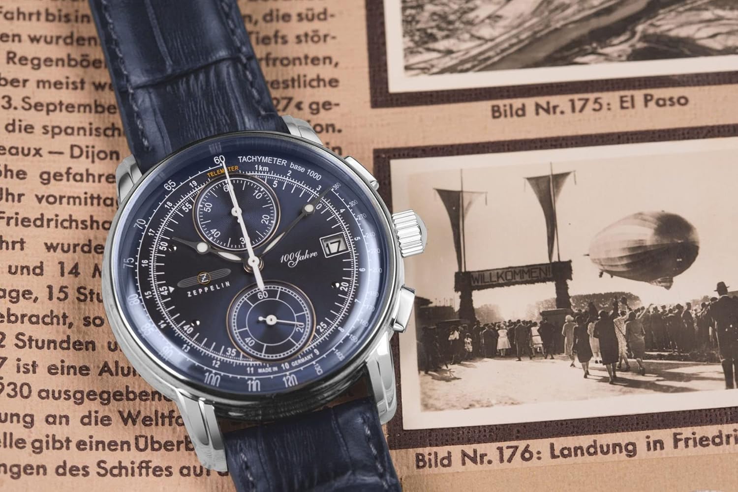 Klassische Zeppelin Herrenuhr 100 Jahre Edition – Bild 3